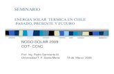 Energia Solar Termica en Chile - Pedro Sarmiento