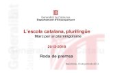 Presentació d'un Marc per al plurilingüisme integrat i integrador a Catalunya (ST-CEB)