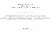 Historia de La Literatura Latina. Editorial Catedra