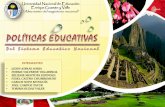 Politicas Educativa del sistema educativo peruano