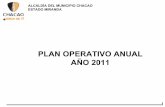 Plan Operativo Anual 2011 Alcaldia de Chacao