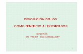 Devolucion Del IGV Como Beneficio Al Exportador
