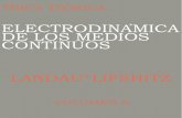 Landau Y Lifshitz - Fisica Teorica Vol 8 - Electrodinamica de Los Medios Continuos