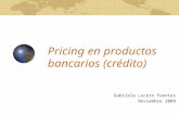 Pricing en Productos Bancarios