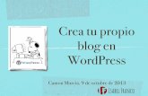 Crea gratis tu weblog con WordPress