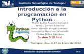 Evidencia Sesión 5: Python
