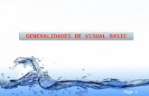 Generalidades de Visual Basic