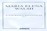 MARIA ELENA WALSH - Partituras de Canciones Infantiles - [Voz y Piano] (Por Gabolio)