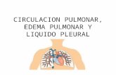 Circulacion Pulmonar, Edema Pulmonar y Liquido Pleural