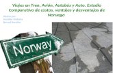 Viajes en tren, avi³n, autobs y (noruega