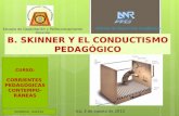 Skinner y el Conductismo Pedagógico