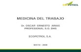 Presentación medicina del trabajo-DHS-Ecopetrol-OSCAR