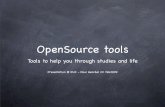 OpenSource Study Tools - A Presentation