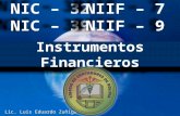 Instrumentos Financieros: NIC 32 - NIC 39 - NIIF 7