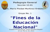 Fines de la Educación en Honduras