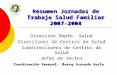 Resumen Jornadas De Trabajo Salud Familiar 2007 2008