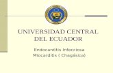 Endocarditis infecciosa y Miocarditis chagásica