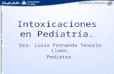 Intoxicaciones en Pediatría.
