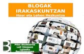 Blogak Haur eta Lehen Hezkuntzan