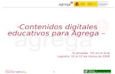 Agrega  -Contenidos - III Jornadas TIC Rioja