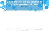 Colaboraci³n en las Empresas y su impacto en el CRM