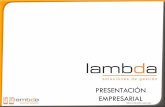 Lambda, Una Consultoría Diferente