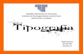 Tipografia - Informe - Keyla Corona