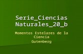 Conocer Ciencia - Biografías - Gutenberg