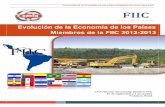 Evolución de la economía de los países FIIC 2012-2013