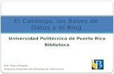 Catalogo bases de datos y blog Biblioteca Universidad Politecnica