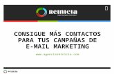 Consigue más contactos para tus campañas de E-mail Marketing