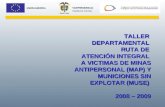 Presentación Taller Departamental Ruta Atención Víctimas Minas Antipersonal
