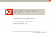 El mercado de tarjetas de crédito en Chile: La oferta hacia los consumidores