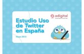 Estudio de adigital del uso de Twitter en España en el 2012