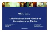 Modernización de la Política de Competencia en México