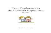 16094701 Test Exploratorio de Dislexia Especifica TEDE