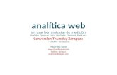 Analítica web sin herramientas de medición. Ricardo Tayar