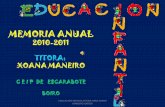 EDUCACIÓN INFANTIL ESCARABOTE 2010-11