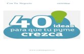 Claves para Internacionalización en el ebook "40 ideas para que tu pyme crezca".