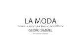 Georg Simmel "La moda"