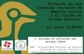 Difusión de las Ciencias Sociales de América Latina y El Caribe en Acceso Abierto: el caso CLACSO