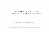Historia crítica de la restauración - Sandro Marziano