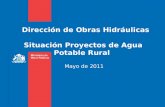 Situación Proyectos de Agua Potable Rural