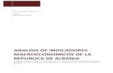 Analisis macroeconómico de Albania - Rafael Trucios