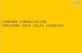 CAMPAÑA COMUNICACIÓN INVIERNO 2010 ISLAS CANARIAS