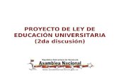 Proyecto de Ley de Universidades