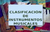 Clasificacion de instrumentos musicales