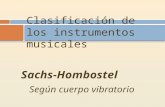 Presentación clasificación de los instrumentos musicales 2010