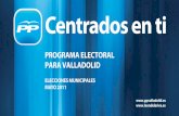 Programa Electoral para la Ciudad de Valladolid (2011-2015)