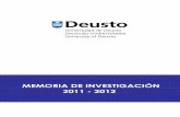 Memoria de Investigación 2011 - 2012